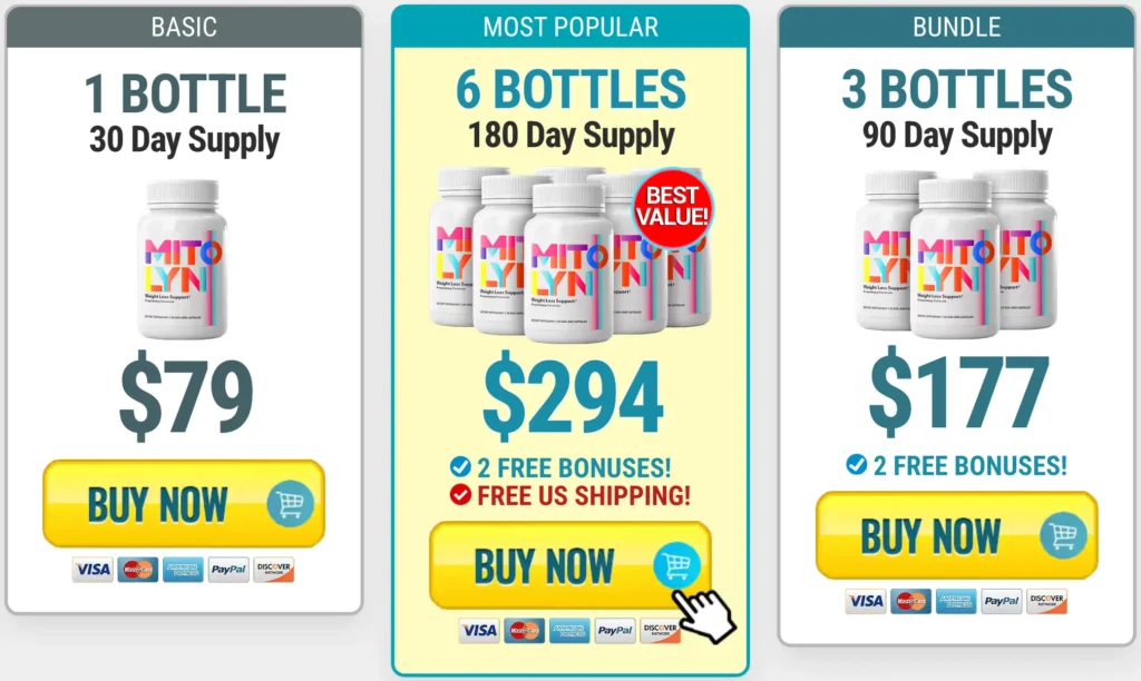 mitolyn pricing and packages official website