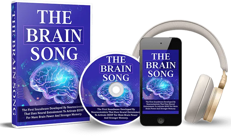 The Brain Song review – digital audio wellness program box, CD, and headphones